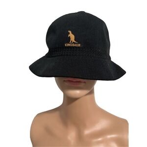 Nice unisex Kingsaur black Bucket Hat size XL GOOD CONDITION